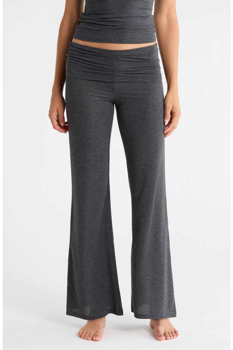 Dreamy Rib Pajama Pants, Main, color, GREY DARK HEATHER