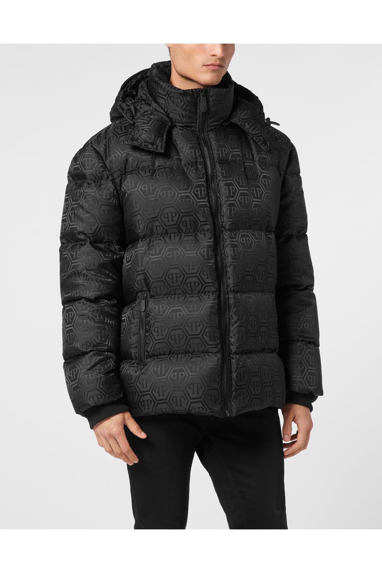 Bomber Monogram Men, Main, color, black