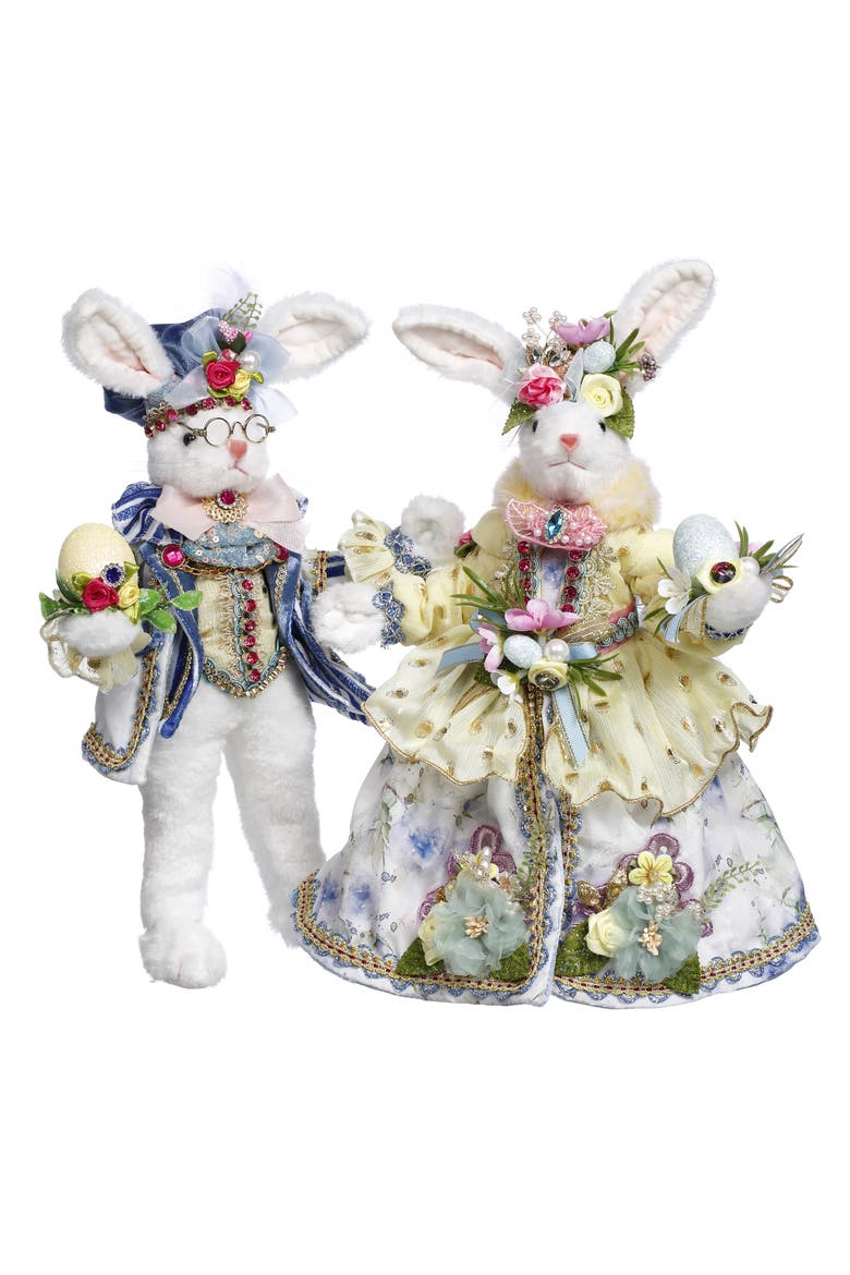 Mr and Mrs Cottontail Rabbit, Small, Set of 2, Main, color, Cream