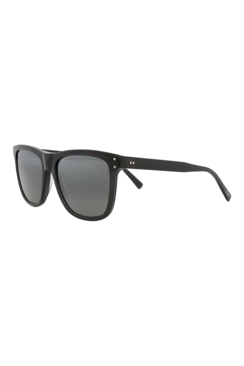 56mm Polarized Bi-Gradient Square Sunglasses, Alternate, color, GREY GREY GREY