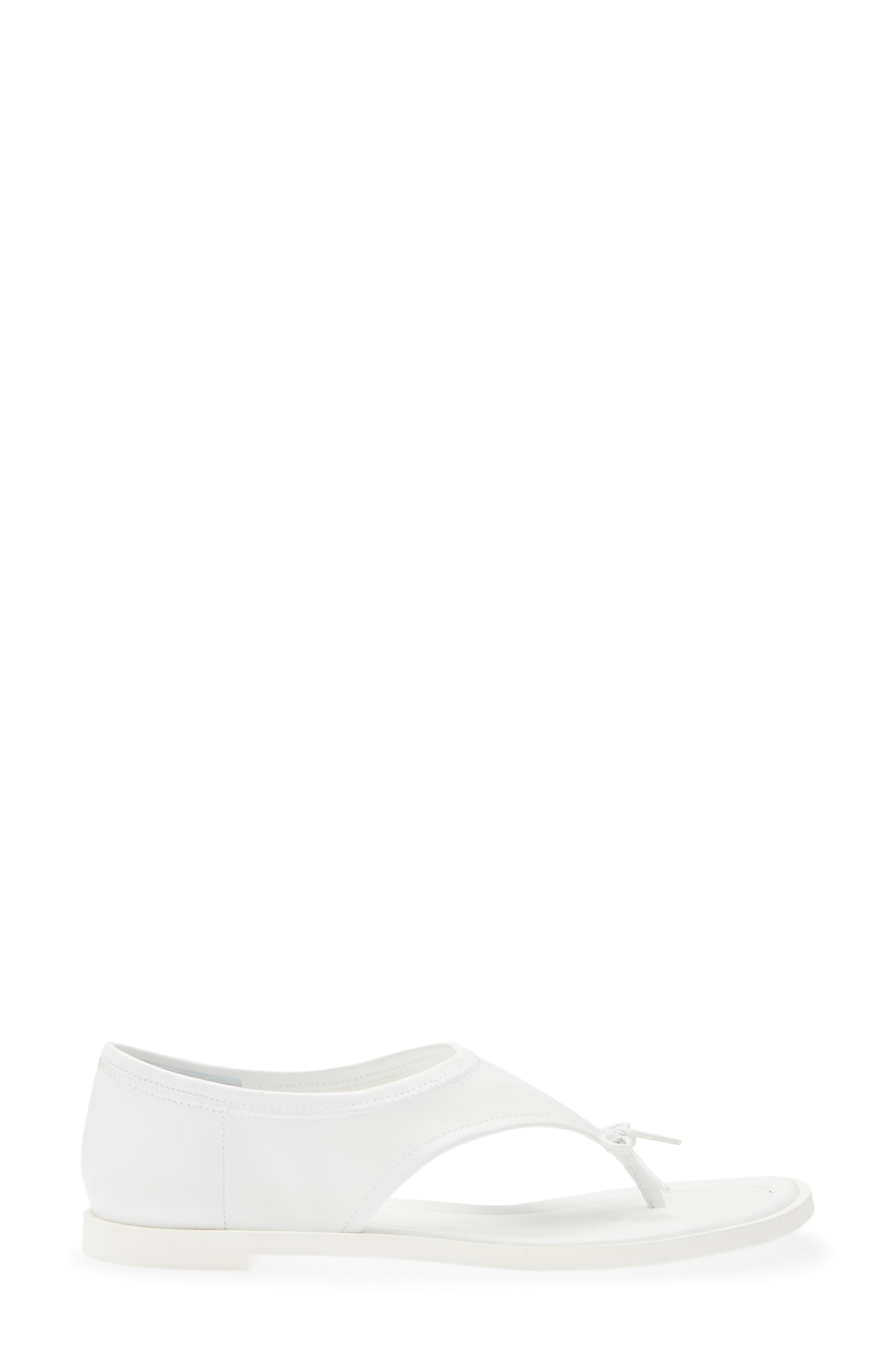 Sandy Liang Clark Bow Thong Sandal, Alternate, color, White