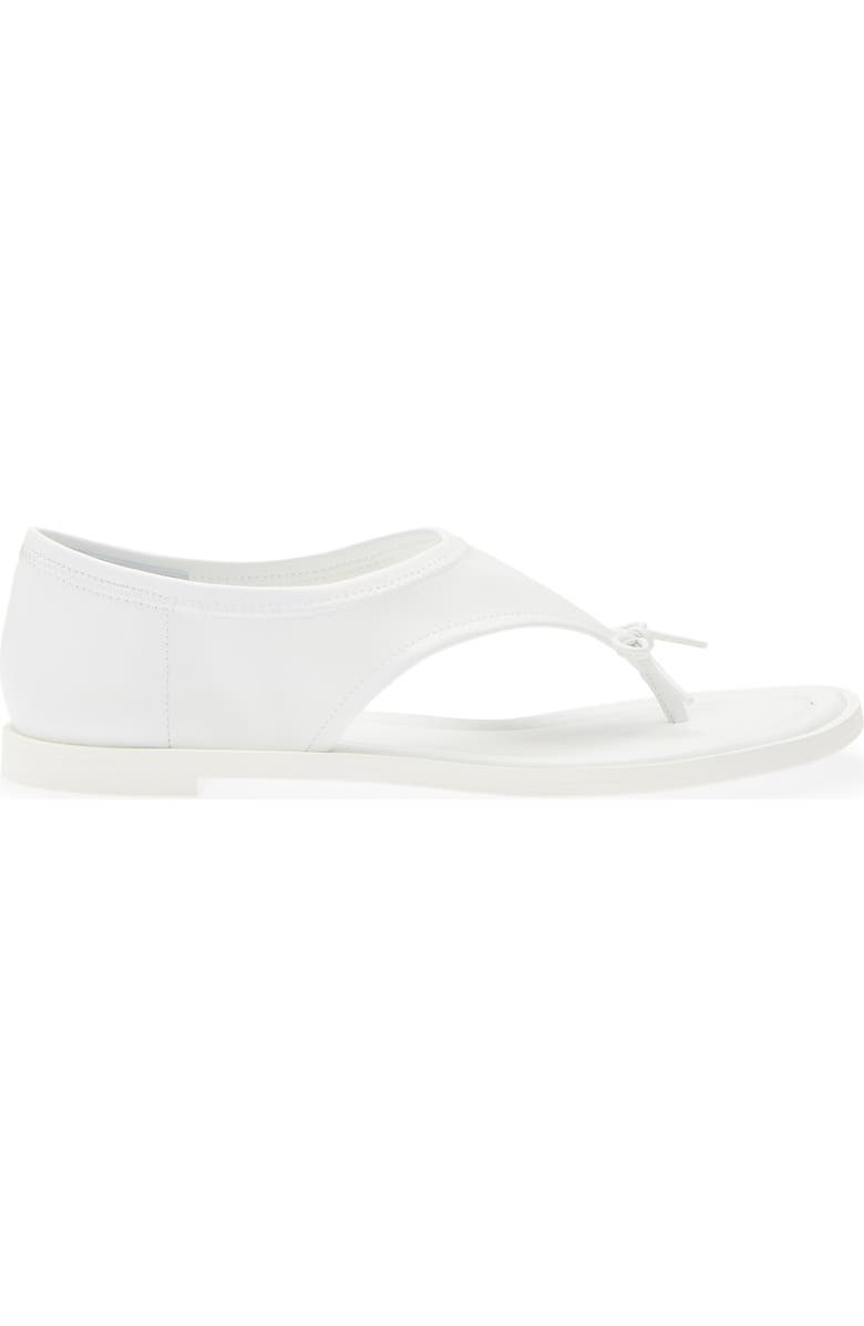 Sandy Liang Clark Bow Thong Sandal, Alternate, color, White