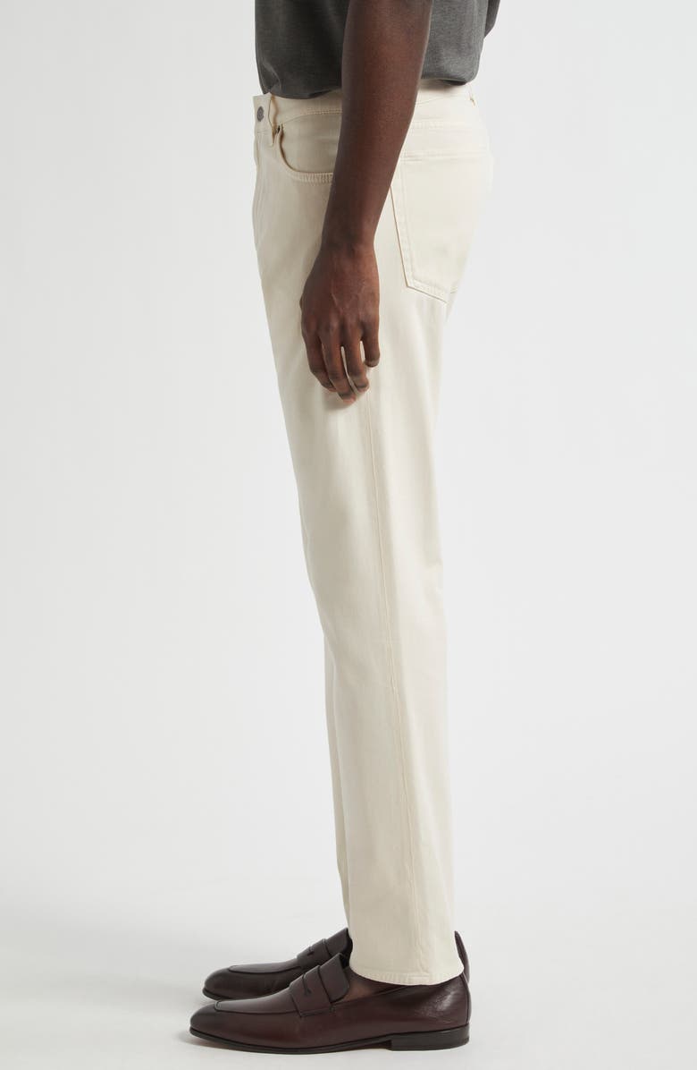 Ralph Lauren Purple Label Sherrington Slim Fit Five-Pocket Pants, Alternate, color, Light Antique Cream