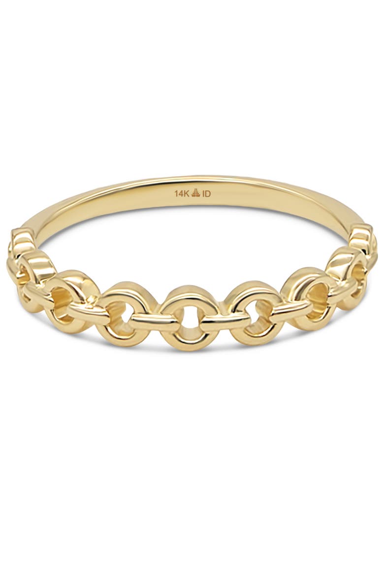 Cable Link Ring in 14K Gold, Main, color, Yellow Gold