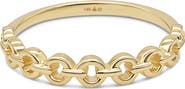 DEVATA Cable Link Ring in 14K Gold