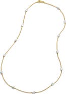 SAVVY CIE JEWELS Two-Tone 18K Gold & Sterling Silver Station Necklace