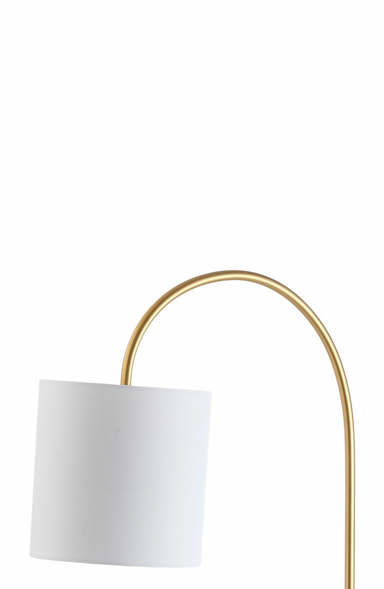 JONATHAN Y Fisher Marble/Brass LED Table Lamp, Alternate, color, White/Brass Gold