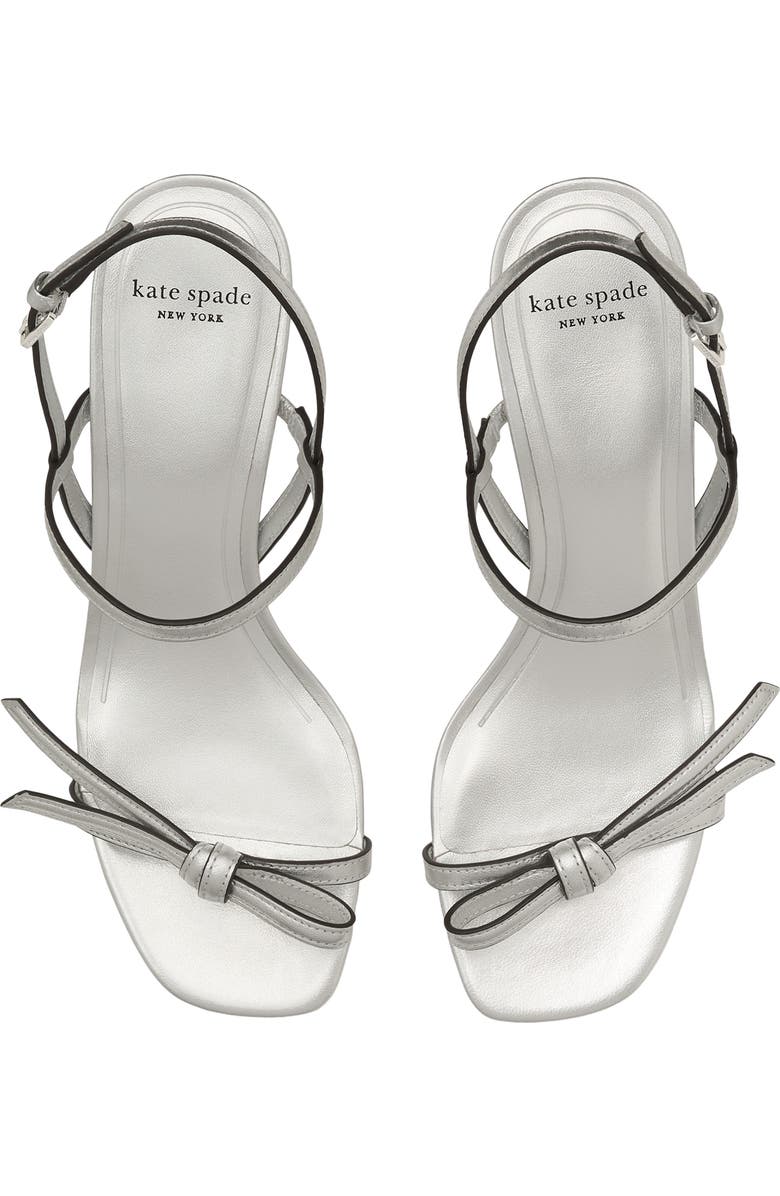 Kate Spade New York loop slingback sandal, Alternate, color, Silver
