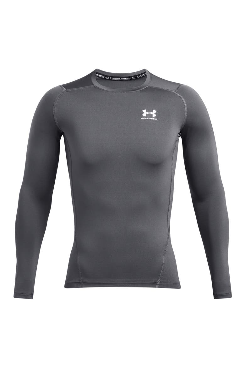 HeatGear® Compression Long Sleeve Top, Alternate, color, CASTLEROCK
