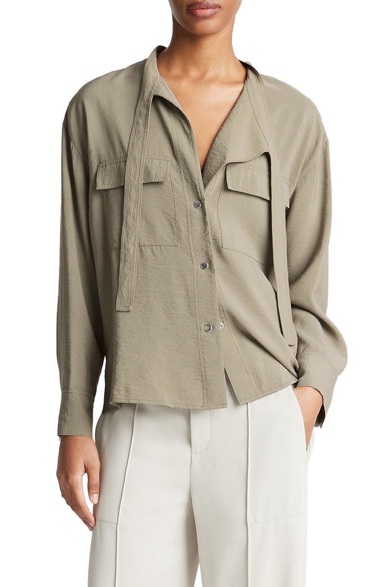 Utility Snap Shirt, Main, color, 320LSF-LT SEA FERN