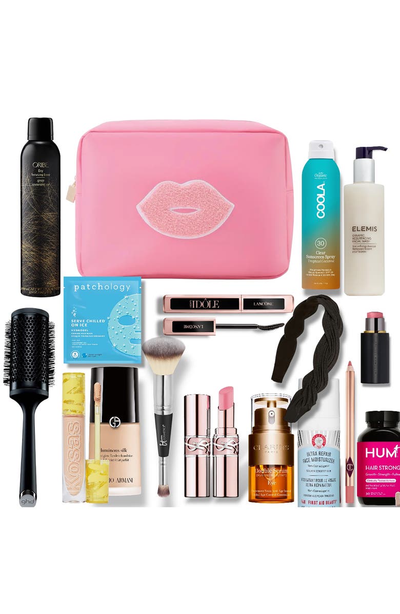 Bloc Bags Extra Large Kiss Cosmetic Bag, Alternate, color, Bubblegum Pink