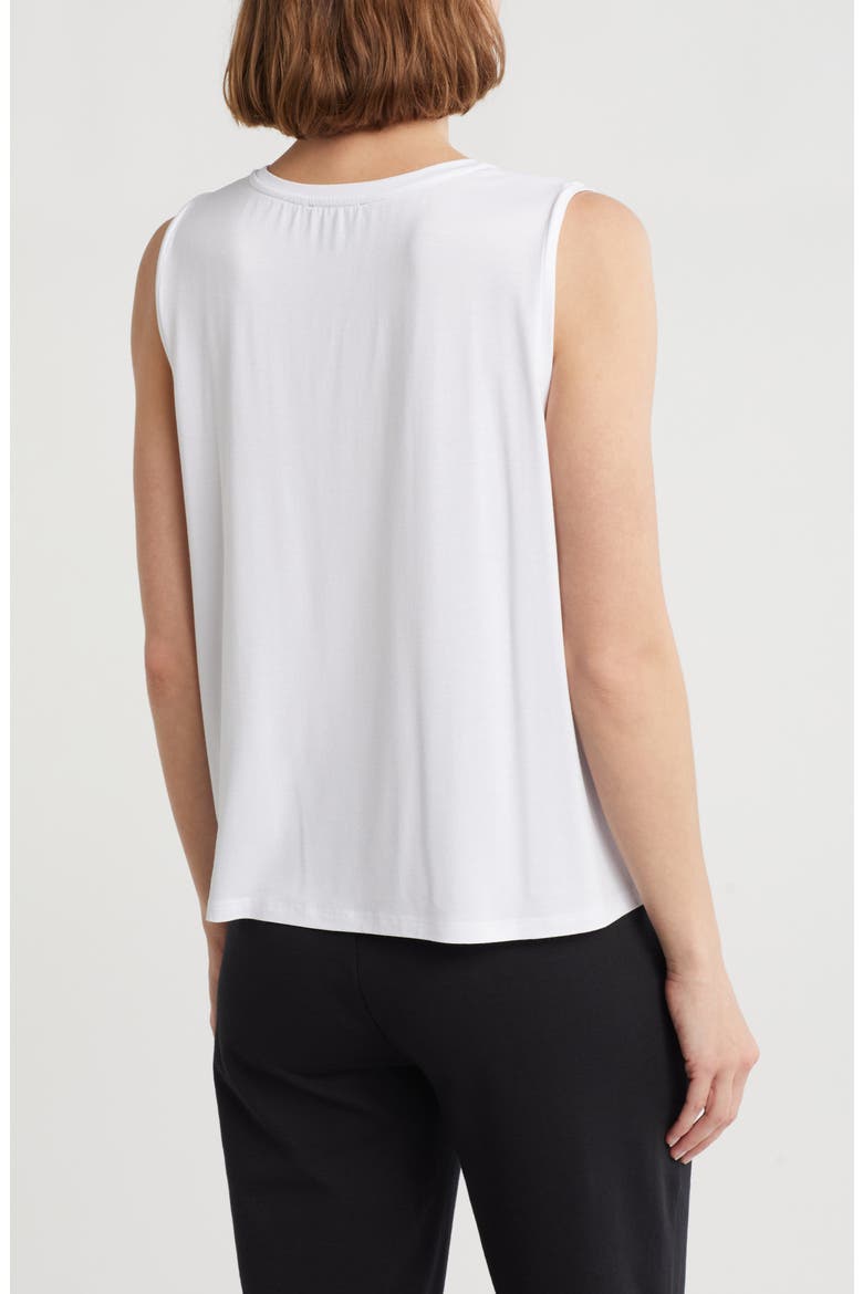 Crewneck Jersey Shell, Alternate, color, WHITE