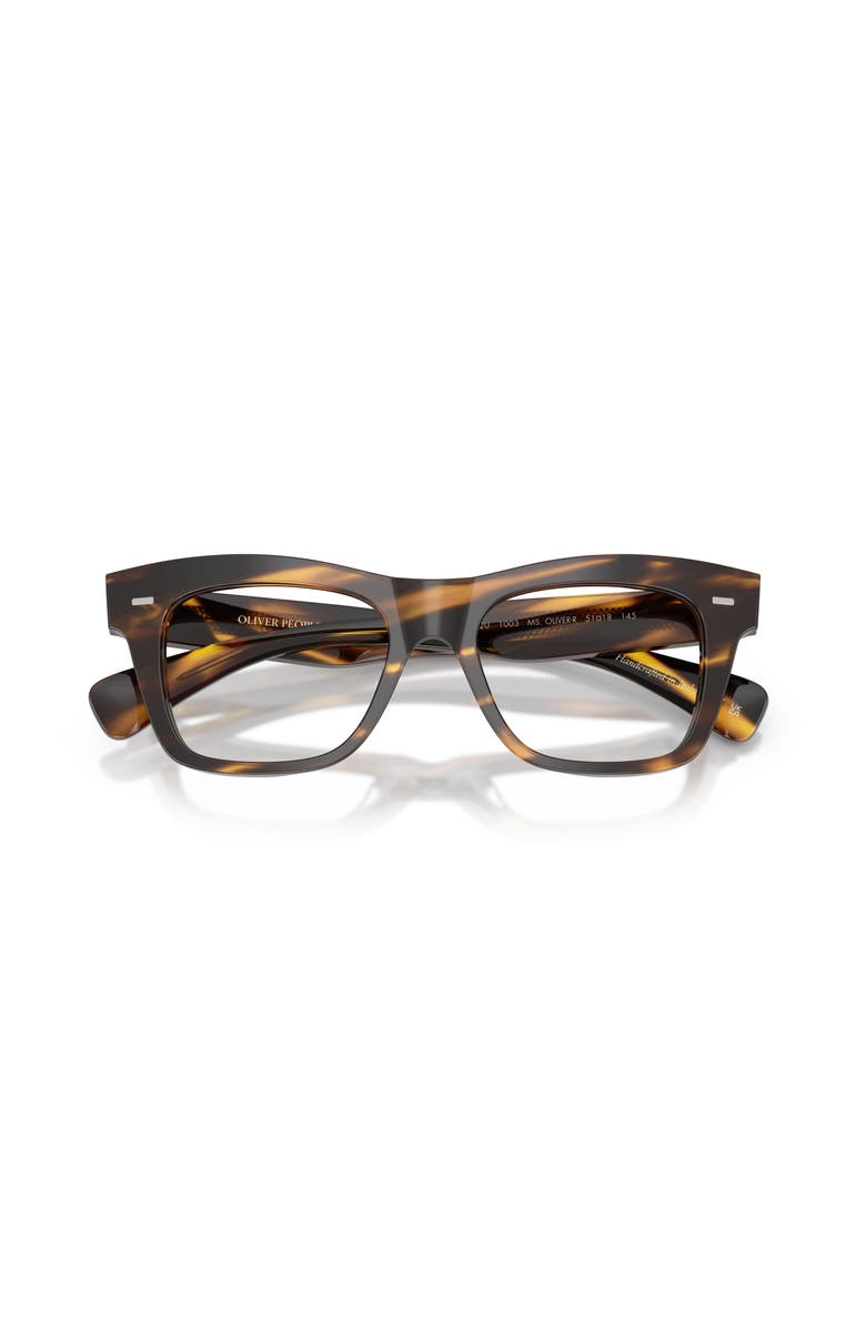 Oliver Peoples 51mm Rectangle optical glasses, Alternate, color, Black