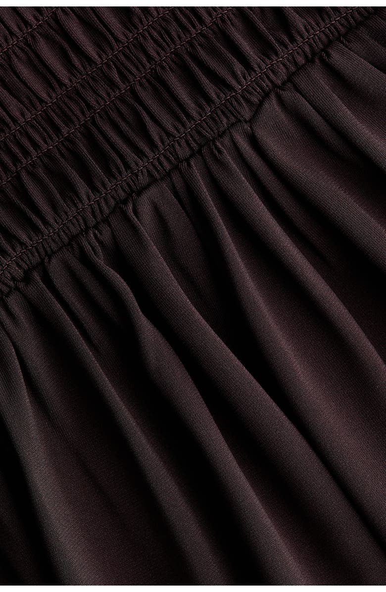 H&M Mama smocked jersey dress, Alternate, color, Dark Brown