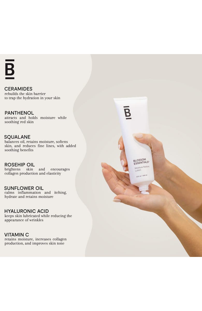 Blossom Essentials Moisture Restore Body Lotion, Alternate, color, NO COLOR