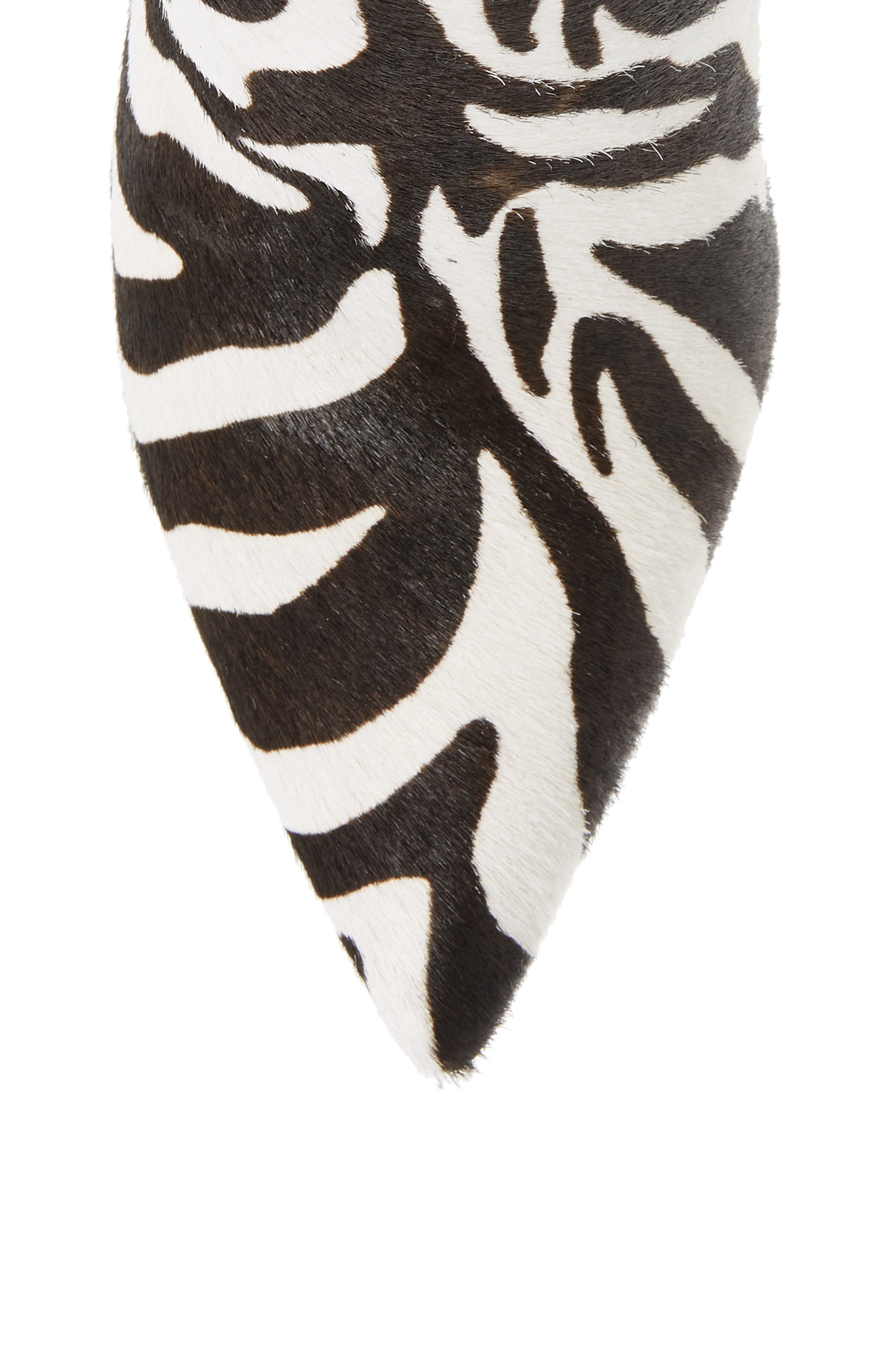 Jeffrey Campbell Arsen Genuine Calf Hair Knee High Boot, Alternate, color, 