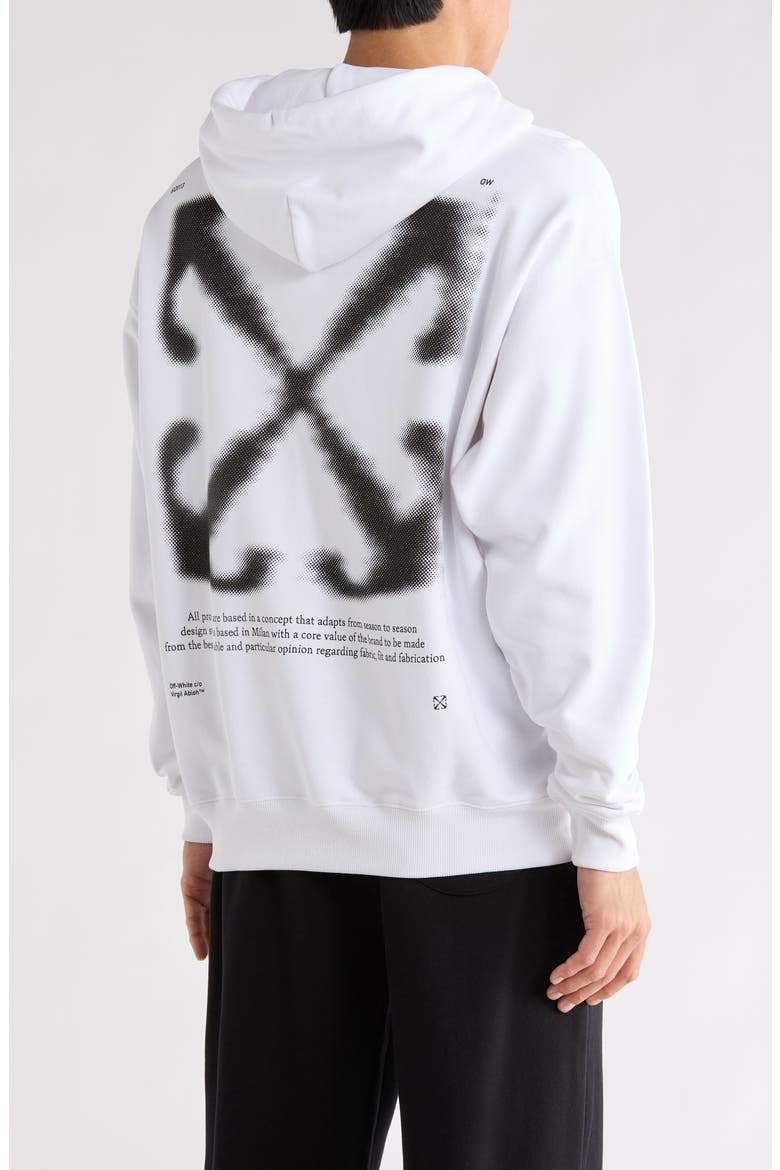 Arrow Skate Graphic Hoodie, Alternate, color, WHITE-BLACK