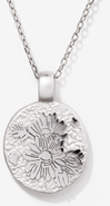 Little Sky Stone Silver Birth Flower Necklace