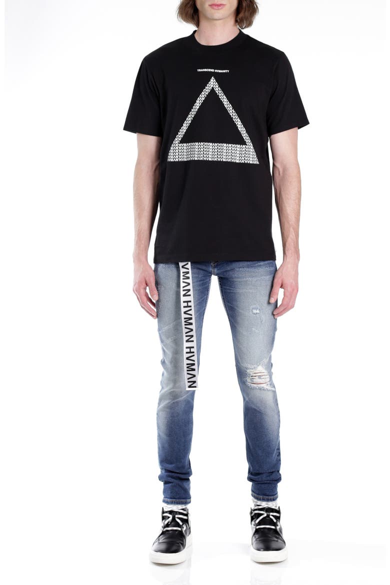Triangle Logo Graphic Tee, Alternate, color, BLACK