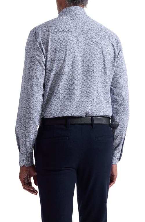 Bugatchi Jimmy Ooohcotton® Button-up Shirt In Blue