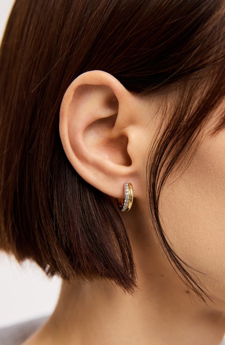 Ana Luisa Asher Pavé, Alternate, color, Gold / Silver / Clear