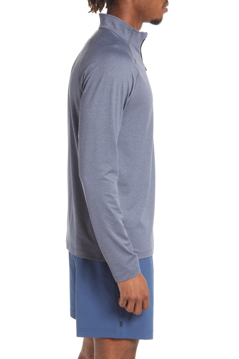 Workout Quarter Zip Sweatshirt, Alternate, color, NAVY