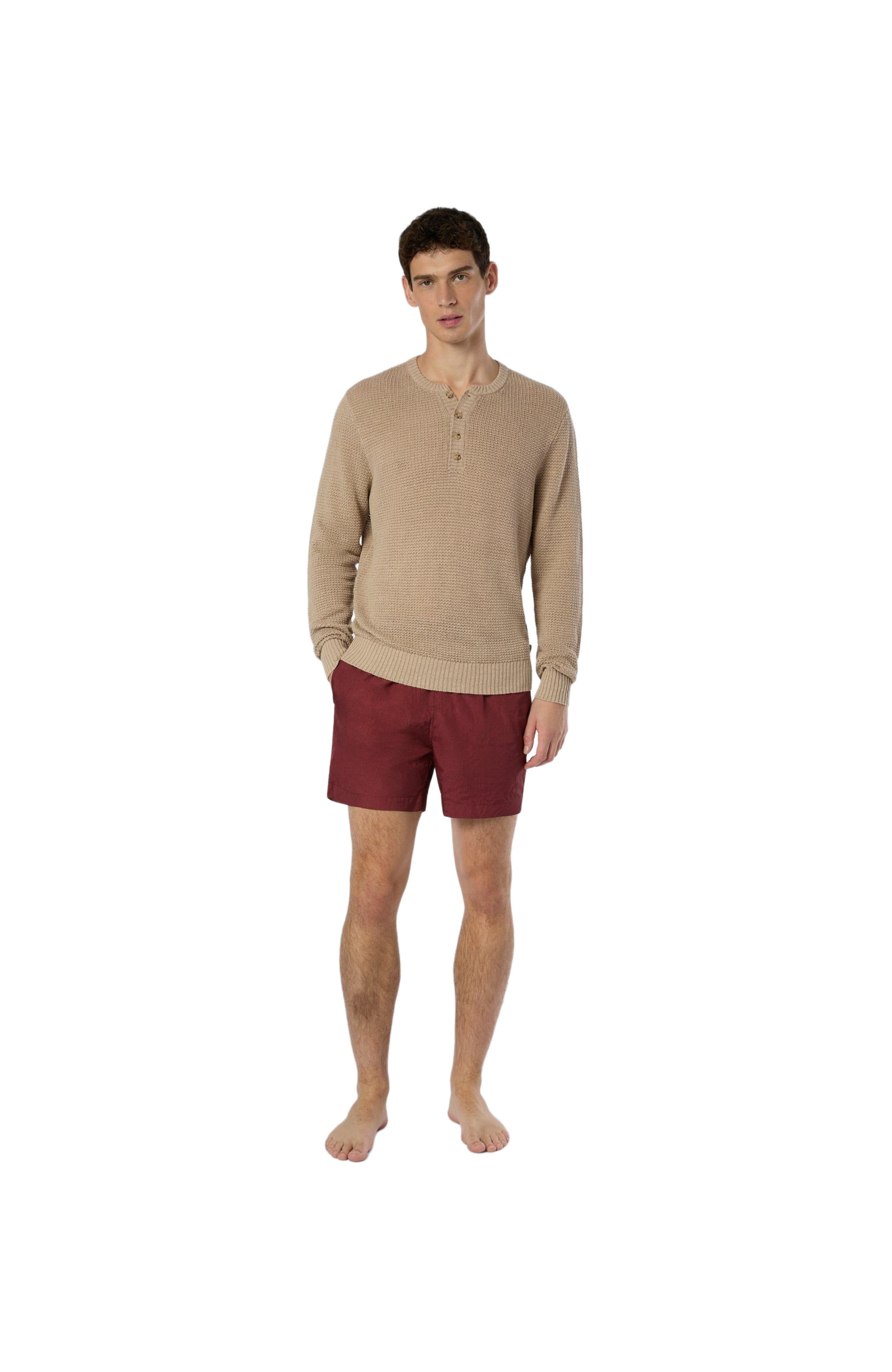 Linen Henley Sweater