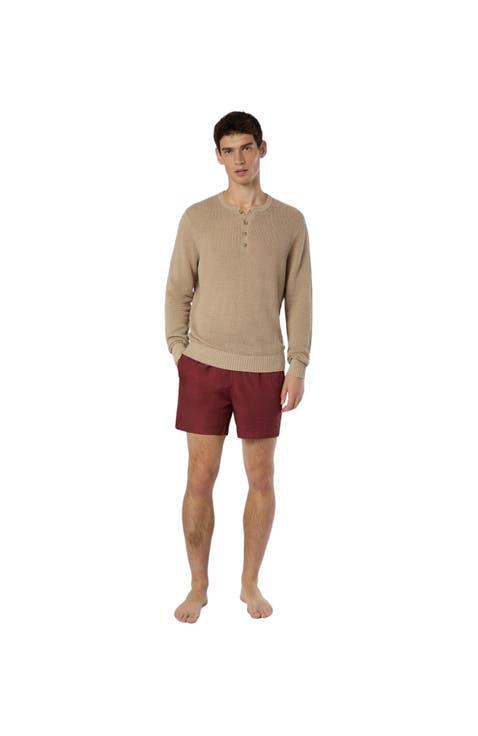 Linen Henley Sweater