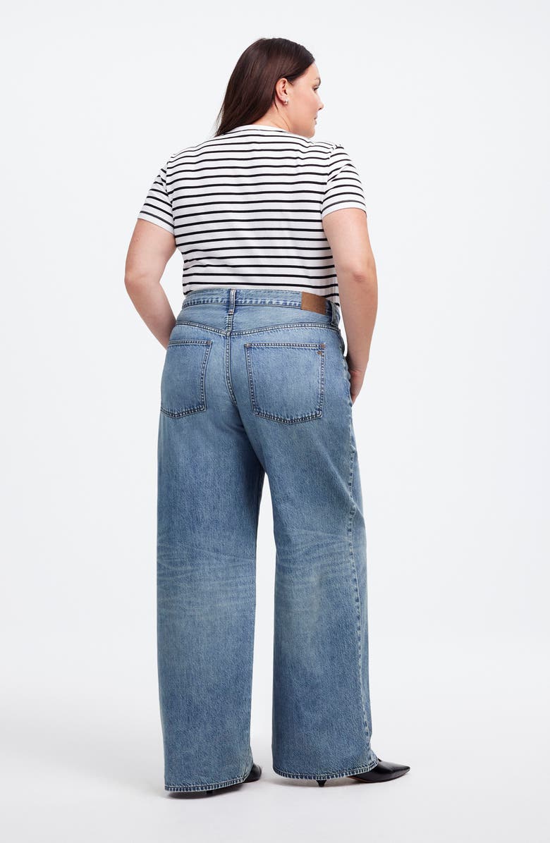 Madewell Superwide Leg Jeans, Alternate, color, Billings Wash