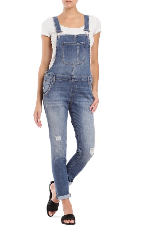Edera Distressed Overalls (Indigo Vintage)