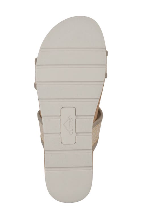 Cliffs By White Mountain Tropical Slide Sandal In Platino Metallic Smooth