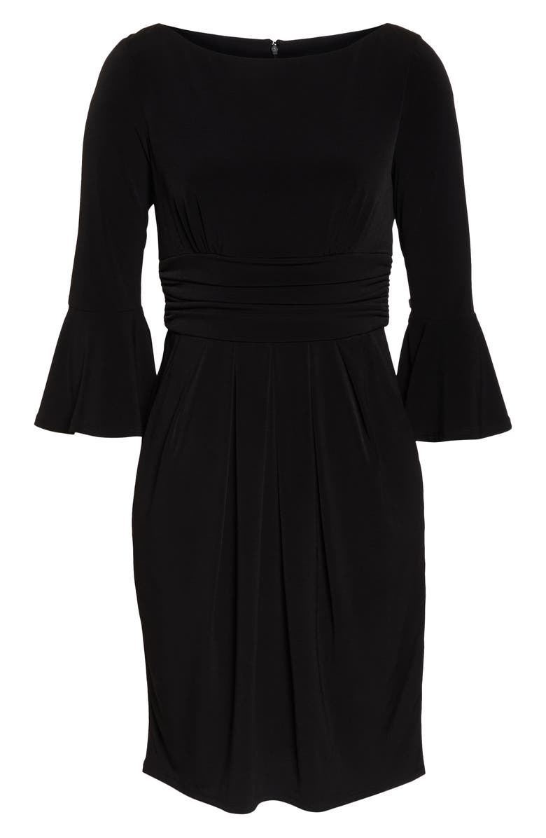 Eliza J Bell Sleeve Knit Sheath Dress, Alternate, color, 