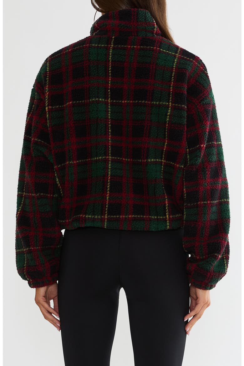 Leona Faux Fur Top, Alternate, color, PINE HOLLOW PLAID