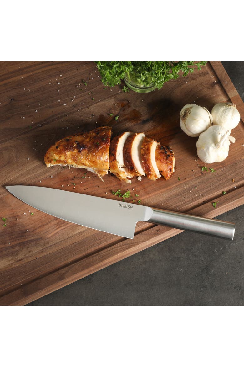 Chef Knife High Carbon 1.4116 German Steel Kitchen Knife, Alternate, color, Stainless Steel