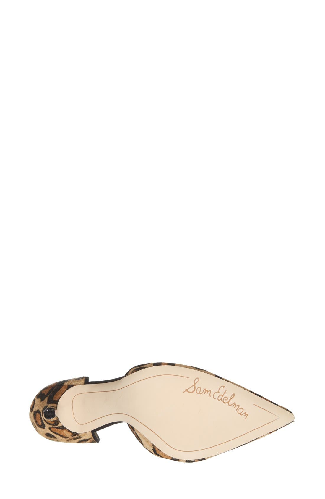 'Delilah' Calf Hair d'Orsay Pump, Alternate, color, NEW NUDE LEOPARD