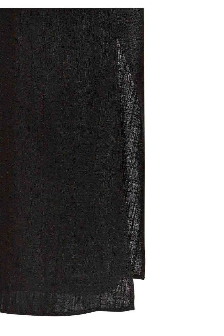Button Detail Maxi Dress, Alternate, color, Black