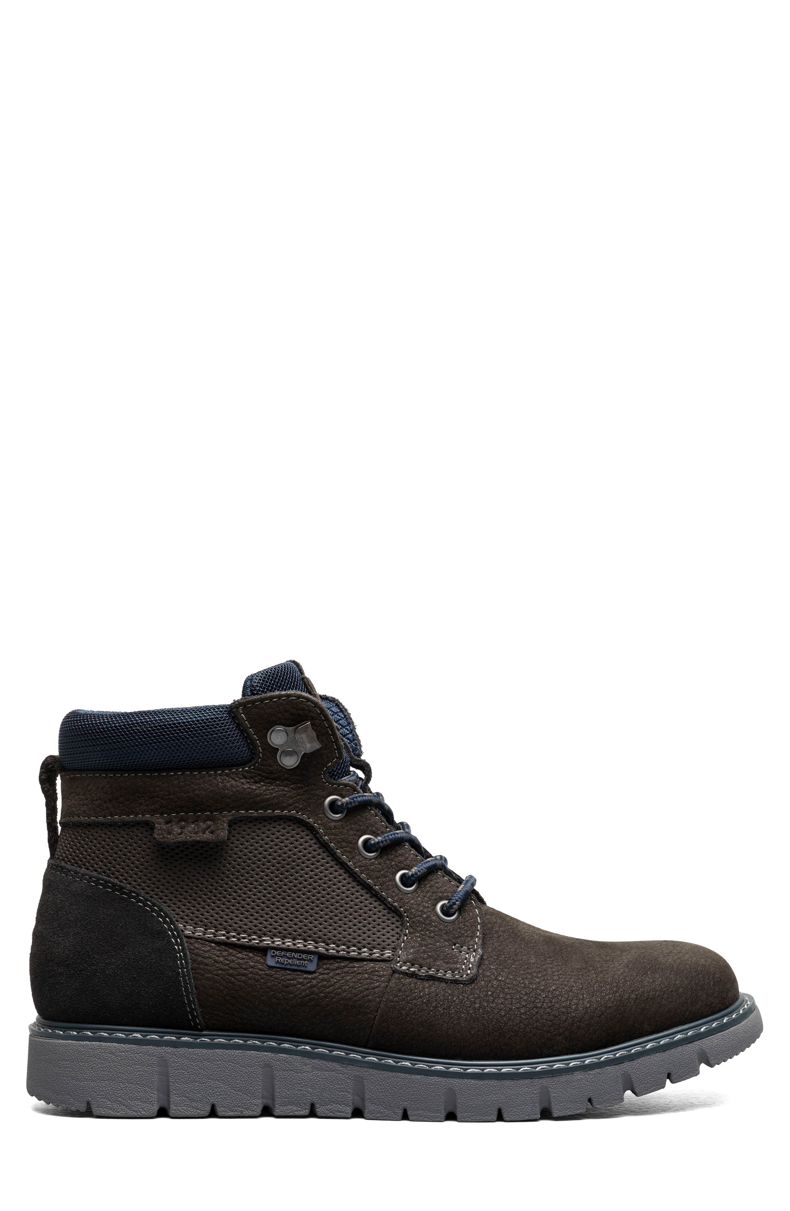 NUNN BUSH Karnak Water Resistant Plain Toe Boot, Alternate, color, Charcoal