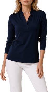 BY DESIGN Three Quarter Shawl Collar Blouse