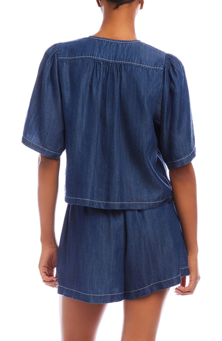 FIFTEEN TWENTY Nadine Tie Front Top, Alternate, color, 