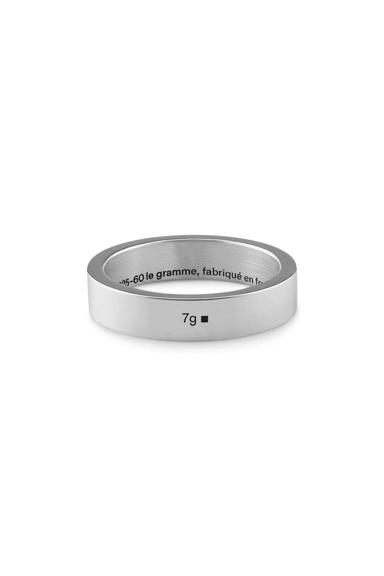 Men's 7G Sterling Silver Band Ring, Main, color, SILVER