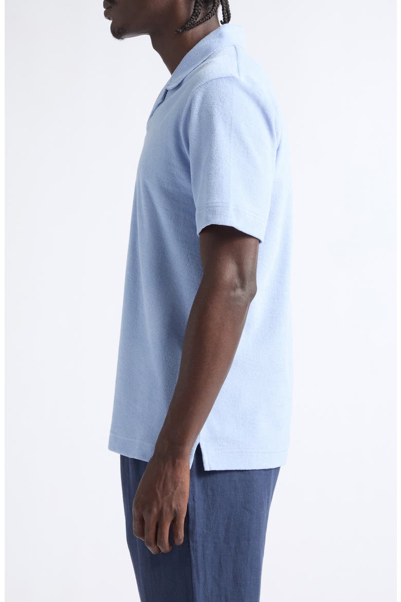 Cotton Terry Cloth Polo, Alternate, color, SKY
