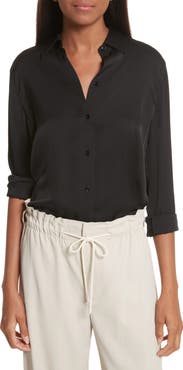 Vince Slim Silk Blouse