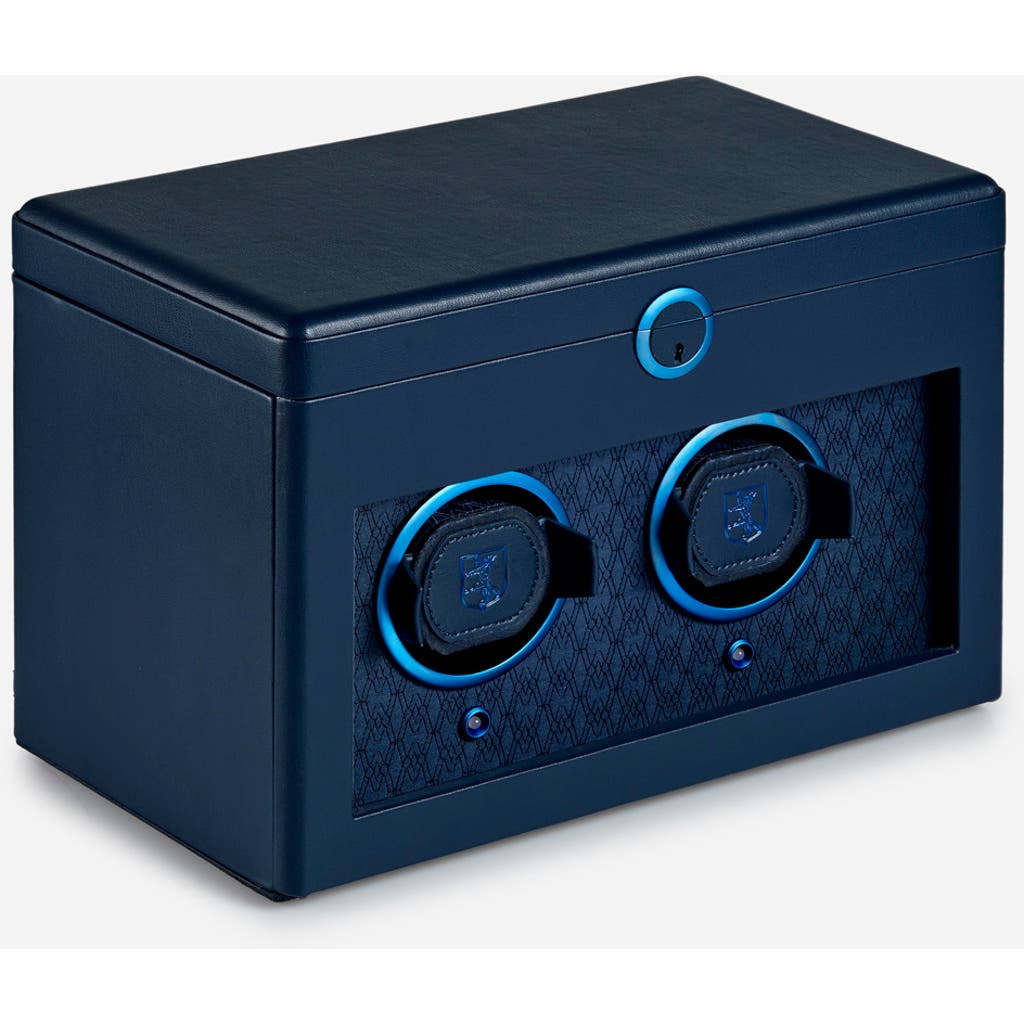 Wolf Earth Double Watch Winder In Midnight Blue