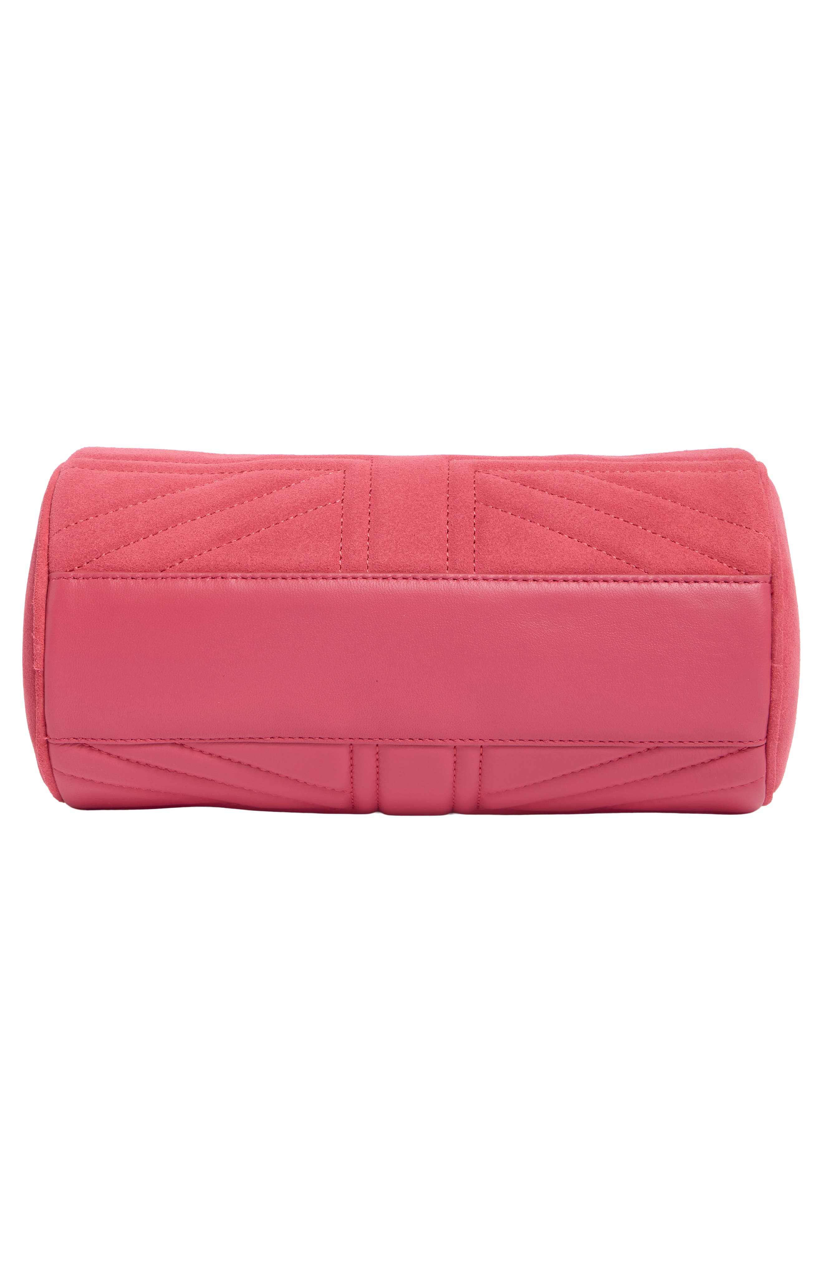 Union Jack Barrel Leather Bag, Alternate, color, OPEN PINK