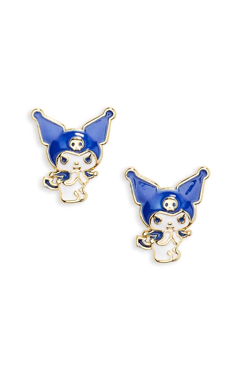 Jacmel x Sanrio Kuromi<sup>®</sup> Stud Earrings, Main, color,