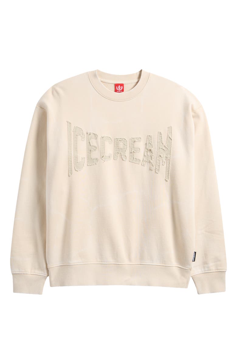 ICECREAM Fast Oversize Crewneck Sweatshirt, Alternate, color, Fog