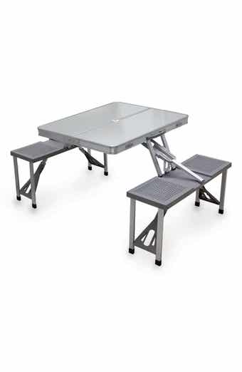 Oniva a Picnic Time Brand Picnic Time Aluminum Portable Picnic Table with Seats