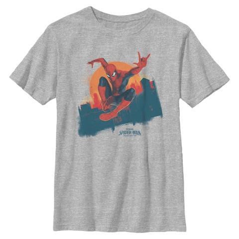 Boy's Spider-Man Brand New Day Spidey City Art  Graphic T-Shirt