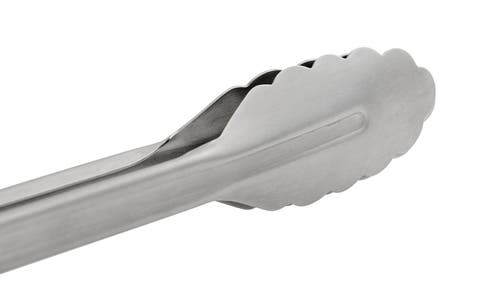 Cuisipro 9.5 Inch Stainless Steel Locking Tongs In Silver