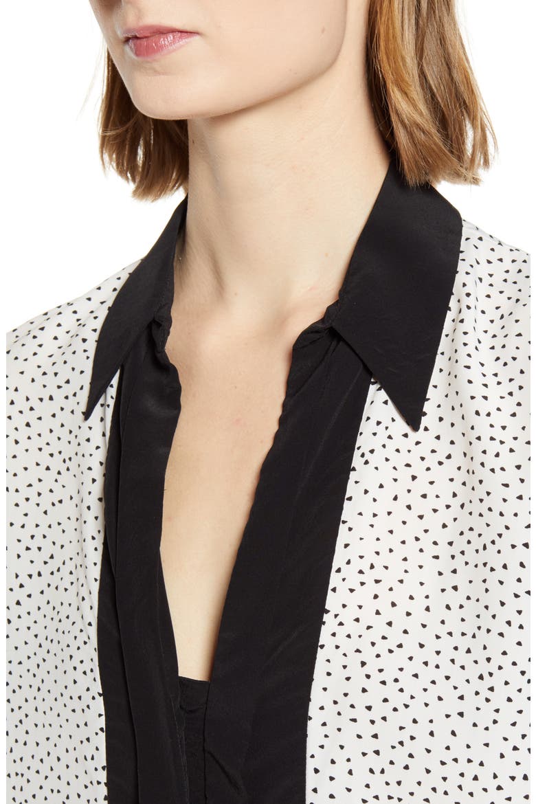 7 For All Mankind Minimal Contrast Print Top (Women) | Nordstromrack